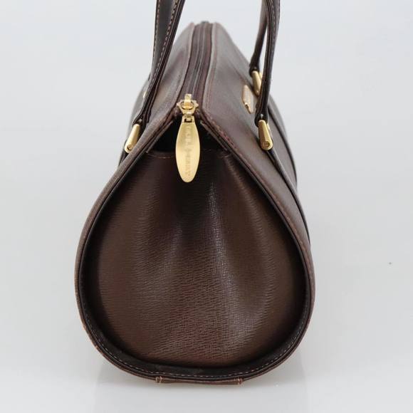 BURBERRY Hand Bag Leather Brown Gold Auth yk16155 - Picture 3 of 16